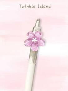 1 Stück koreanischer Stil süßer und modischer transparenter Blumen Muster Gelschreiber, Unterschriftsschreiber, schnell trocknend und glatt schwarz, 0,5 mm Stiftmine, geeignet für Studenten, Büros, Bürobedarf, Prüfungen, Bibliotheken, Krankenhäuser, Ärzte, Krankenschwestern, Familien, Prüfungen, Schulen, Lehrer, geeignet als Geschenk für Freunde, Mitschüler, Familienmitglieder, Kinder, Geschwister und zur Vorbereitung von Büromaterial, Rückkehr zur Schule