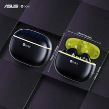 ASUS 华硕入耳式无线耳机，ANC 降噪模式，大容量充电盒可延长电池寿命，内置麦克风，高清通话，无线 5.4 低延迟，非常适合运动/通勤/游戏。 - 黑色 - 查看 2