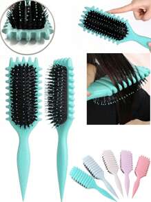 Set de cepillos definidores de rizo - Cepillos desenredantes y suavizantes para cabello rizado, textura suave, anti-frizz, para peinado diario para mujeres