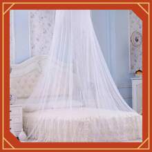 Universal Dome Mosquito Mesh Net Hanging Bed Canopy White
