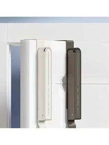 رف تعليق قابل للطي - رف تعليق للباب مع خطافات للخزائن والحمامات وغرف الغسيل - مصنوع من سبيكة الألومنيوم المتينة لتعليق المناشف والمعاطف والقمصان - مثالي للمساحات الصغيرة، تصميم ملمس معدني، مواد متينة، تخزين محمول، ضروري للمعيشة المدمجة - متعدد الألوان - مشاهدة 9