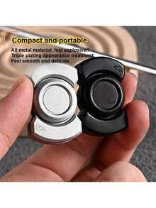 3-In-1 Transformable EDC Toy - Designed With A Precision Zinc Alloy Tri-Body Structure To Enhance Durability And Balance, Combined With A Smooth Bearing System And Precise Engineering To Achieve Long-Lasting High-Speed Rotation Performance. Crafted As A Stress Relief Tool For Teenagers Aged 14 And Above, As Well As Adults, Suitable For Everyday Carry And Play, Effectively Relieving Work Pressure. - Transformer Gyro - View 3