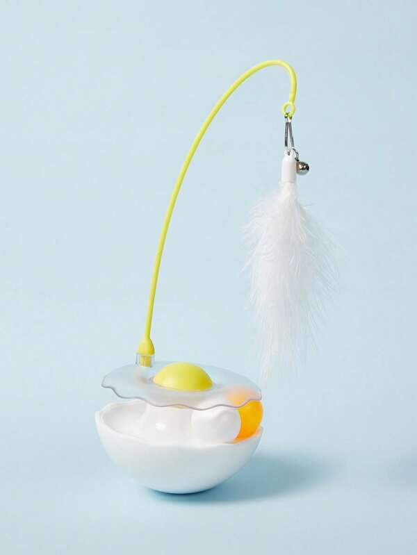 PETSIN Self-Entertaining Feather Wand Cat Toy, Kitten Bite Rope, Cat, Spinning Track Ball (The Actual Size Is Slightly Smaller Than The Picture, But The Dimensions Are Accurate)