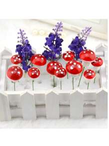 مجموعة من 2 قطعة من ديكور الفطر الاصطناعي، ملحقات فطر اصطناعي واقعية ملحقاتها Y، زينة حديقة، دعائم تصوير، ديكورات الفطر الأحمر، مناسبة للمنزل الحديث، والفراغ وحديقة صغيرة ديكور المناظر الطبيعية، فطر صناعي صغير، بلورات فطر التضاريس، صندوق نباتي، حديقة الجنية، مخطط