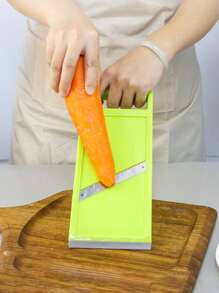 1 peça/2 peças Fatiador de Vegetais, Fatiador de Vegetais, Fatiador de Batata, Fatiador de Frutas e Vegetais, Fatiador de Cenoura, Fatiador de Batata, Fatiador de Pepino, Fatiador de Alimentos com Orifício para Pendurar, Utensílio de Cozinha Manual, Pequeno Utensílio de Cozinha, Usado para Alimentos, Vegetais, Batatas Fritas e Batatas em Cubos