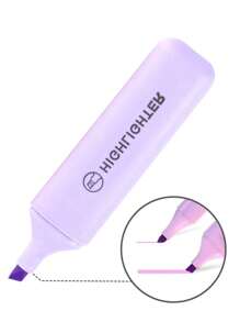 6pcs/Set Eye-Friendly Colored Soft Tip Fluorescent Marker Pens, Pastel Macaron Color Highlighter Pens For Journaling,For School Supplies,Back To School