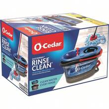 O-Cedar RinseClean Spin Mop & Bucket System | Clean With Fresh Water | Eliminates 99% Of Bacteria - Rinseclean Spin Mop & Bucket + 1 Extra Refill - 查看 2