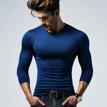 MIL200FIT Men T-Shirts - Royal Blue - View 4