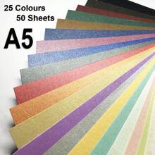 60張a6 5.9"x3.94"閃閃發光的卡紙,金屬卡紙,250gsm雙面pepa卡紙,適用於邀請卡、卡片製作、diy手工藝品、繪畫紙、名片 - 彩色 - 查看 13