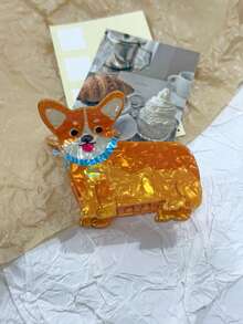 1pc Cute Cat & Dog Pet Hair Clip, Suitable For Women's Hairstyle Decoration, Ideal For Birthday & Holiday Gifts Hair Accessories Women Claw Clip Autumn Accessories Fall Winter For Vacation Outfits Woman - Multicolor - View 7