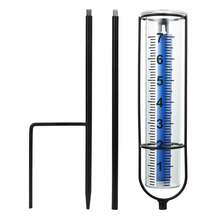 Pluviómetro a prueba de congelación, mejor clasificado para exteriores. Pluviómetros para el patio con estaca, números grandes y claros y altura ajustable - Medidor de lluvia decorativo para el jardín, terraza y césped - Multicolor - Ver 2