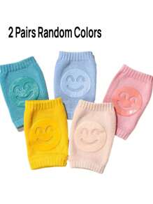 1/2/3/5 双装婴儿护膝,爬行护腿套,幼儿防滑护膝,婴儿护肘袜,爬行护膝 - 彩色 - 查看 16