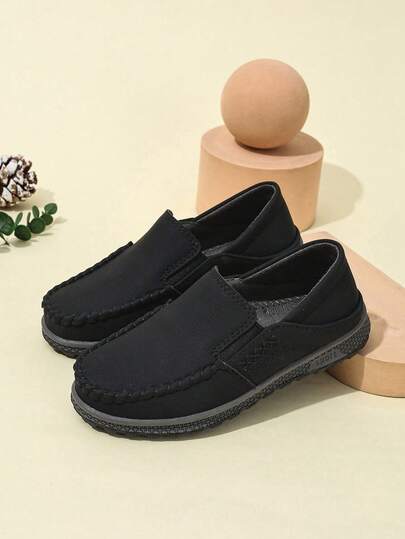 春秋季新款儿童真皮牛津乐福鞋，防滑软底莫卡辛鞋