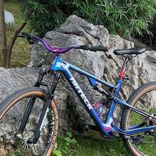 Mountain Bike Big Swallow Guidão Cross Country Escalada BT Guidão Cross 31.8X780mm 55 Lifting - Roxo - Visão 8