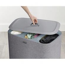 Joseph Joseph Tota Trio 90 Liter/23.8 Gallon Laundry Hamper Separation Basket With Lid, 3 Removable Washing Bags With Handles- Gray - Nhiều màu - Xem 5