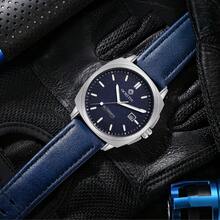 OCHSTIN Pilot Watch Fashion Business Fully Automatic Mechanical Gold Watches Square Luxury Date Watches Leather Strap Man Wrist Watch - one-size - View 7