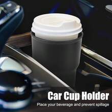 1pc Armrest Box Side Chair Back Car Drink Holder Organizer - Black - View 2