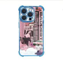 Funda de Silicona Suave con Diseño Creativo y Moderno de Graffiti para Teléfono 16 Promax/16plus/16 Pro/16, 15/14/13/12/11, a Prueba de Golpes y Caídas, con Protección para la Cámara, Orificios Precisos, Material de Bloque Único D E Silicona.Ca para Funda de Teléfono - Morado - Ver 6