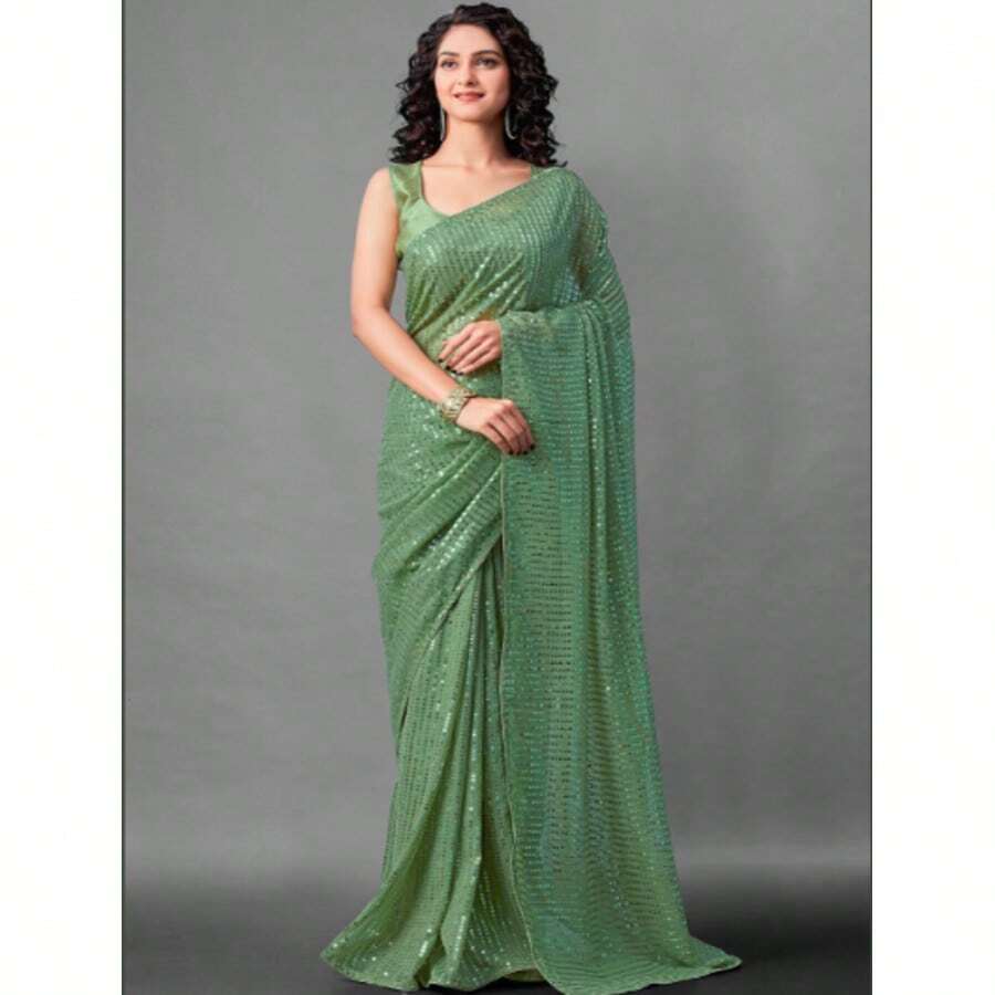 Green Banarasi Soft Silk Paithani Saree