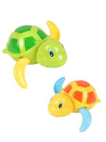 3 pezzi Tartarughina da bagno a carica per bambini, giocattolo per il bagnetto, giocattolo interattivo per bambini di 1 anno, adatto per bambini e bambine che amano giocare in acqua