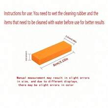 1 件除垢橡皮擦，浴室玻璃除锈橡皮擦，家用厨房清洁工具，用于去除锅渍锈迹 - 彩色 - 查看 10