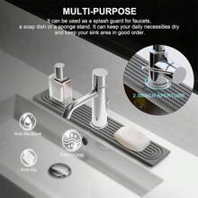 Wasserhahnmatte für Küchenspüle, Diatomit-Ablage für schnell trocknende Steinspülen, super saugfähig, verhindert feuchtigkeitsspendende Aufbauung – Wasserhähne-Splash-Schutz für Badezimmertheke, Küche