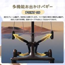 Baby Stroller, Foldable, Outing Buggy, Baby Walker, Ultra-Lightweight, Sunshade Cover, Large Tires, Portable, Compact, Newborn, Birth Celebration, WB-02 - Hồng - Xem 5