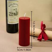 北欧风条纹装饰蜡烛，复古高端圆柱形香氛蜡烛，婚礼装饰蜡烛，浪漫氛围蜡烛，装饰蜡烛，家居烛台装饰，婚礼蜡烛，香氛蜡烛，女士礼物