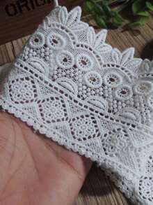 1 Yard Lace Embroidery, Water-Soluble Lace Accessories, Handmade DIY Clothing, Skirt Hem Decoration Border, 9cm