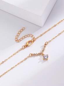 1pc Fashionable Minimalist Embellished Choker Necklace For Women, Versatile Elegant Style Suitable For Daily Wear, Commute, Social Events, Party, Valentine's Day, Mother's Day Gift