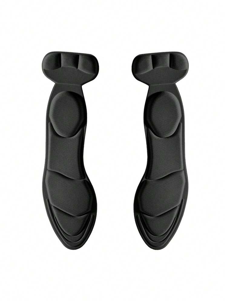 1 par de plantillas para tacones altos, agarres de talón, recortables, para tacones de mujer, zapatos de mujer, tacón de gatito, tacones negros - Negro - Añade 6