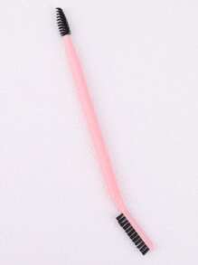 1pc Dual-Ended Makeup Brush, Spiral Eyebrow Brush & Lash Comb, Grooming Tool For Defined Brows, Portable Beauty Makeup Brush