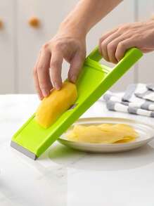 1 peça/2 peças Fatiador de Vegetais, Fatiador de Vegetais, Fatiador de Batata, Fatiador de Frutas e Vegetais, Fatiador de Cenoura, Fatiador de Batata, Fatiador de Pepino, Fatiador de Alimentos com Orifício para Pendurar, Utensílio de Cozinha Manual, Pequeno Utensílio de Cozinha, Usado para Alimentos, Vegetais, Batatas Fritas e Batatas em Cubos