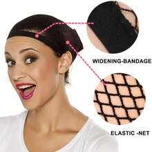 Czepek do peruki Dream Lover Mesh do długich włosów, siatka do peruk, czepek do peruk, czarny,