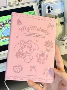 Sanrio 1 Peça Caderno de Couro B6 Sanrio, Bloco de Anotações Colorido e Fofo B6 de Desenho Animado, Diário de Estudante, Presente de Volta às Aulas para Crianças