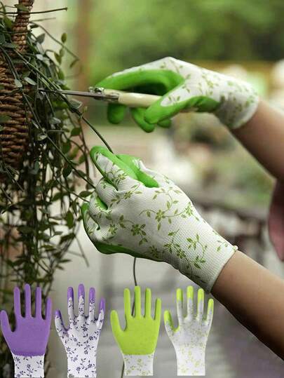 Gardening Gloves, Wear-Resistant Gloves, Puncture-Resistant Gardening Gloves For Gardeners, Multipurpose Reusable Nitrile Ultrathin Cut & Chemical Resistant Heavy Duty Cleaning Gloves For House-Hold Dusting, Kitchen, Bathroom,