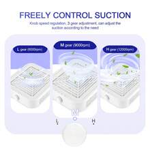 foreverlily Máquina aspiradora de polvo para uñas con potente extractor de succión para manicura, filtro profesional para manicura, 120 W (blanco) - Enchufe EU Tipo C(220-240V) - Ver 8