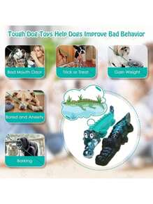 Dog Chew Toys For Aggressive Chewers - Indestructible Dog Toy To Reduce Pet Anxiety And Boredom For Small, Medium, Large Breed