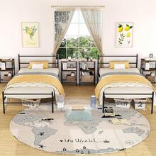 FurnitureR Cama Twin Armazón de Cama de Metal de fácil Montaje con cabecera y pie de Cama, sin Funda de colchón, Listones Resistentes Mejorados Negro - Cama individual negra (190 x 98 cm) - Ver 10