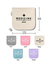 1 pieza Bolsa portátil de medicamentos, caja compacta de pastillas y botiquín de primeros auxilios, conveniente para viajar, adecuada para medicación diaria/al aire libre/de viaje, esencial para viajeros conscientes de la salud y frecuentes, bolsa de tela multifuncional para medicamentos, botiquín de primeros auxilios portátil, bolsa de medicamentos de viaje al aire libre, bolsa de almacenamiento de medicamentos de primeros auxilios para dormitorio (disponible en varios colores) Estuche de pastillas Contenedores de pastillas Bolsa de hospital Organizador de medicamentos Artículos esenciales de viaje Artículos esenciales de crucero Artículos esenciales de vacaciones - Multicolor - Ver 11