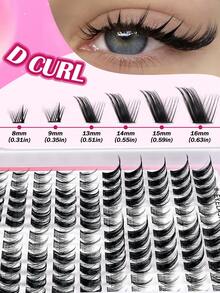 MAGEFY 120PCS CC Curl Fox Eyelash Mink Eyelash Expansion,8-16MM Natural Appearance And Soft Personal Long Eyelashes,Moist Faux Mink Lashes Fluffy Messy Eyelash Extensions Makeup Fashion Long Thick Natural Curling Wet False Eyelashes,Ideal For Cosplay Anime & Fairy Look Lovers