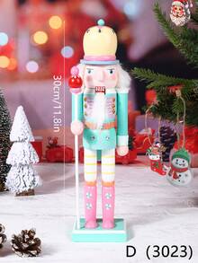 1 قطعة تمثال جندي كسارة البندق الخشبي الإبداعي بطول 30 سم، ديكور عيد الميلاد المنزلي، ديكور عيد الميلاد الخشبي، ديكور حفلة المنزل والأعياد، زينة شجرة عيد الميلاد، مناسب لحفلة عيد الميلاد، ديكور العطلات، ديكور المكتب، هدية الحفلة، ديكور غرفة النوم، ديكور المنزل، ديكور حفلة عيد الميلاد الممتعة، عيد ميلاد سعيد، السنة الجديدة سعيدة، زينة عيد الميلاد، ديكور الشتاء