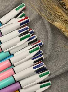 5/10 bolígrafos de punta de 1.0 mm con 4 colores retráctiles y aleatorios, bolígrafos de enfermera lindos, bolígrafos de 4 colores en 1 para la escuela, estudiantes, notas de enfermería, pizarra, útiles de oficina y vuelta al cole.