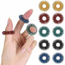 1/5/10Pcs Sensory Rings, Stress Relief Fidget Sensory, Elastic Fidget Rings, Fidget Ring For Anxiety, Stress Relief Rings, Massager For Fidget ADHD Autism, Silent Stress Reducer Ring - Multicolor - View 11