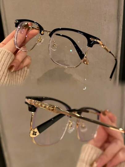 Lujosas y elegantes gafas de luz azul estilo corte de fabricación de reinstalación