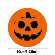 1set/4pcs/6pcs Halloween Pumpkin Ghost Face Patterned Diatom Mud Coasters, Coffee Coasters, Home And Restaurant Multi-Occasion Decorations, Daily Gifts, Table Decorations, Daily Decorations, Theme Party Decorations