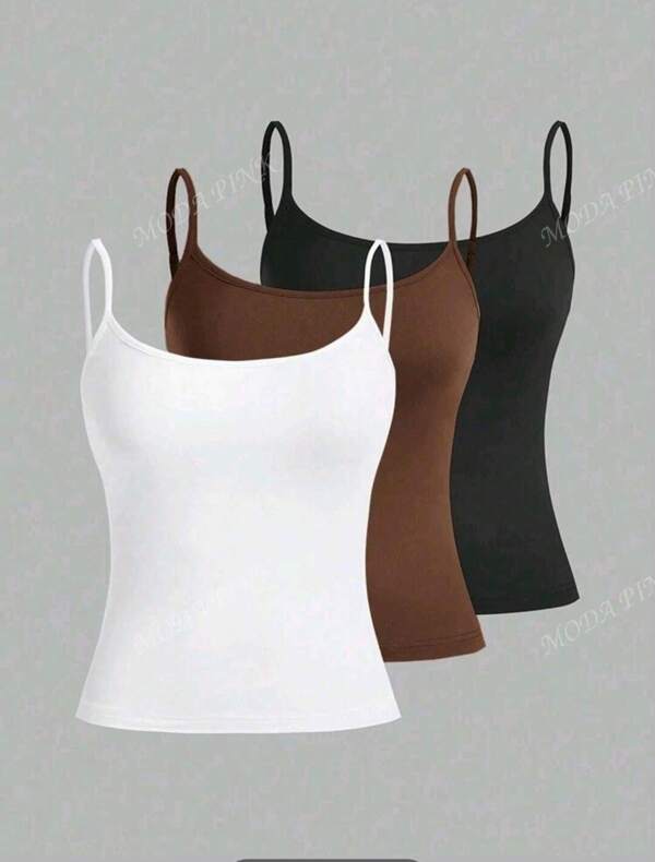 paquete de 3 blusas de tirantes