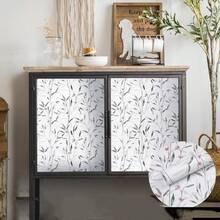 1 rolă de tapet cu flori dezlipite cu cerneală, stil decorativ romantic, tapet autoadeziv, detașabil, decor de bucătărie, autocolant vinil, atingebil, decor vintage pentru baie, decor de perete și mobilier pentru living, decor detașabil și lipicios, DIY, 17,7 in/196,8/118,1/39,3 in, tapet, autocolante de perete, decor de perete, detașabil și lipicios