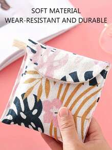 Sanitary Napkin Storage Bag, Period Bag Pad Bag, Zipper Storage Bag Portable Pouch With Large Capacity, For Storing Napkins, Panty Liners And Tampons, Creative Cute Menstrual Pad Cartoon Coin Purse,Large Capacity And Simple Style For Storing Sanitary Napkins, Pads And Tampons Back To School Lipstick Beauty Storage Bag Travel Essentials Travel Organizer For Beach Summer Vacation
