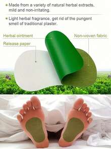 120pcs Moxa Foot Patches, Daily Care Multi-Function Patches With Plant Extracts, Gentle & Non-Irritating, Relaxes The Body - Specification - View 3